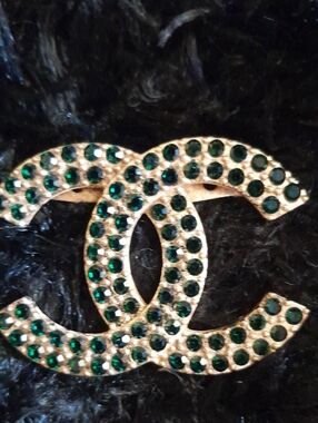 Green Stone Brooch